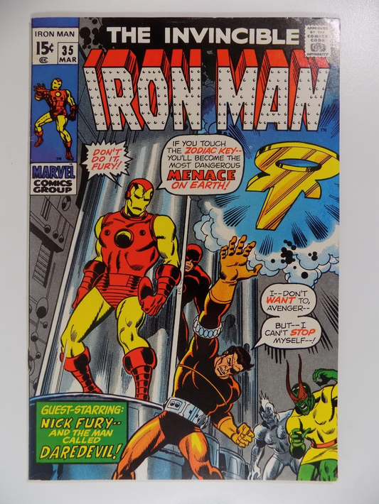 Iron Man #35 Marvel Comic March 1971 Very Fine