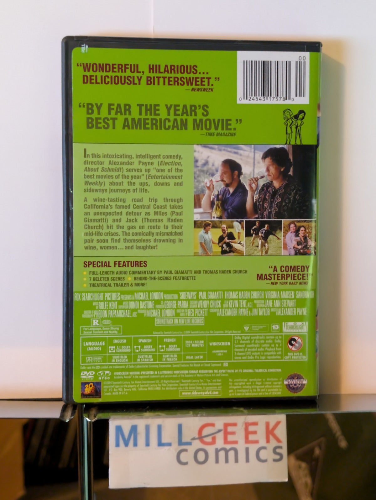 Sideways / The Aristocrats / The Russians Are Coming, 3 Comedy Movies (DVD) -JD