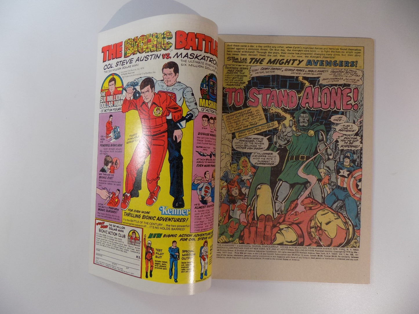 Avengers #155 Marvel Comic January 1977 Near Mint-