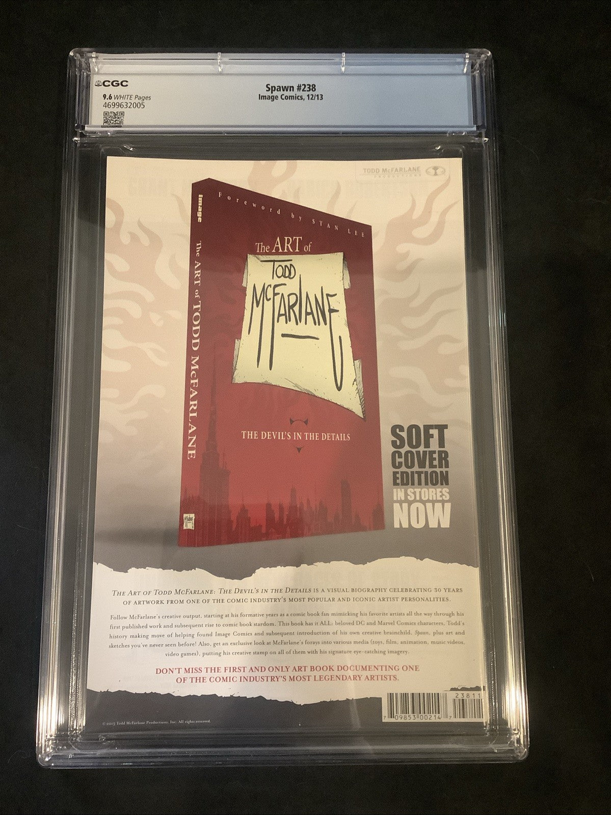 Spawn #238 (Image Comics) CGC Graded 9.6 (NM+) White Pages, Todd McFarlane, 2013
