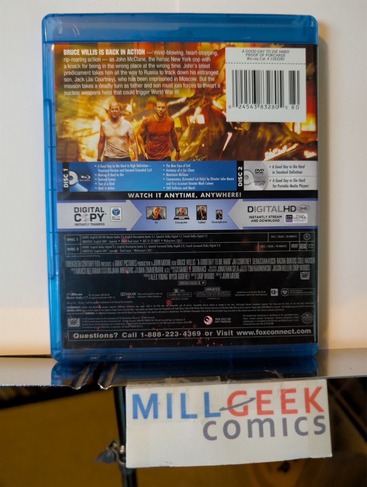 A Good Day To Die Hard, Bruce Willis (Blu-Ray) -JD