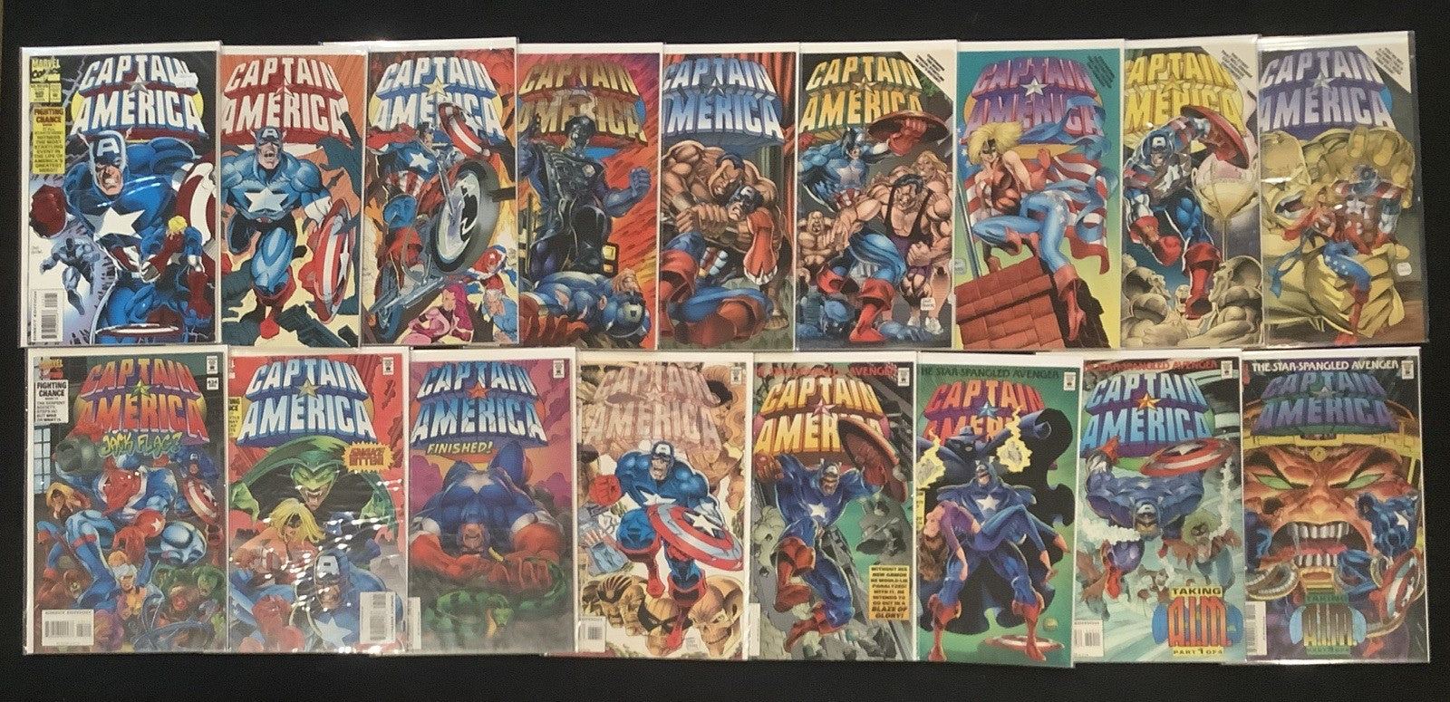 Captain America #425-441 Comic Lot, Marvel Comics, Mark Gruenwald, 1994