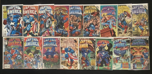 Captain America #425-441 Comic Lot, Marvel Comics, Mark Gruenwald, 1994