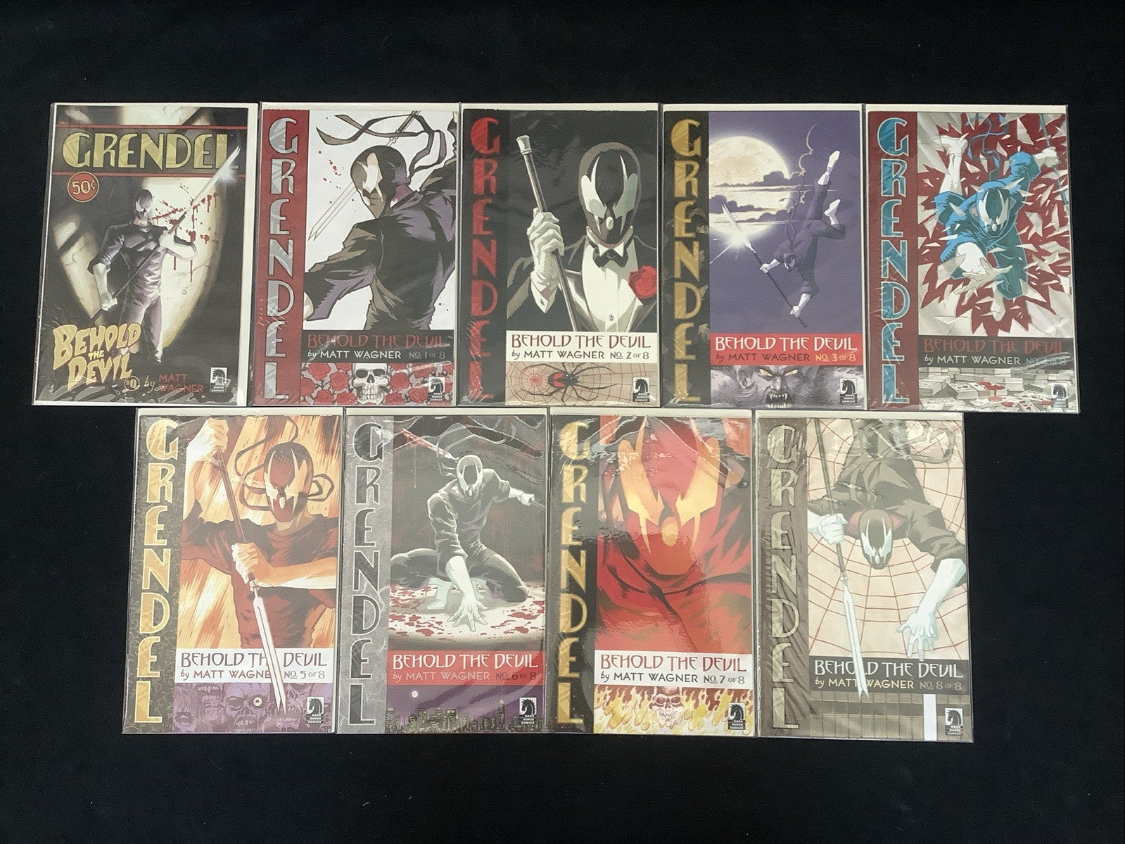Grendel: Behold the Devil #0-8 Complete Comic Set, Dark Horse Comics, 2007