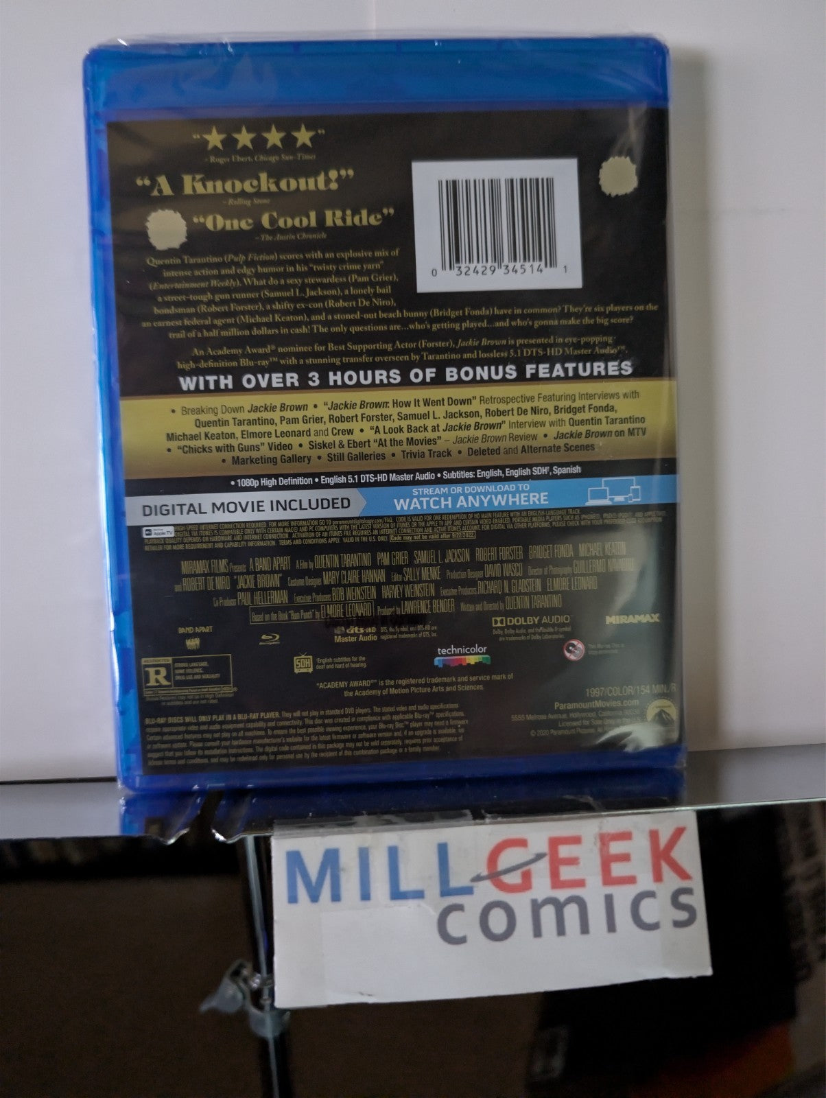 Hollywoodland UK IMPORT / Jackie Brown, 2 Movie Set (Blu-Ray) Like New -JD