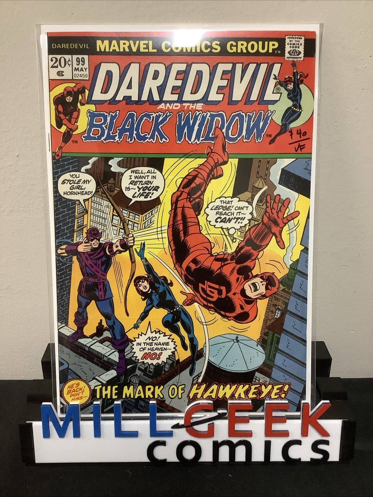 Daredevil #99 (Marvel Comics May 1973) VF (8.0) Daredevil Vs Hawkeye