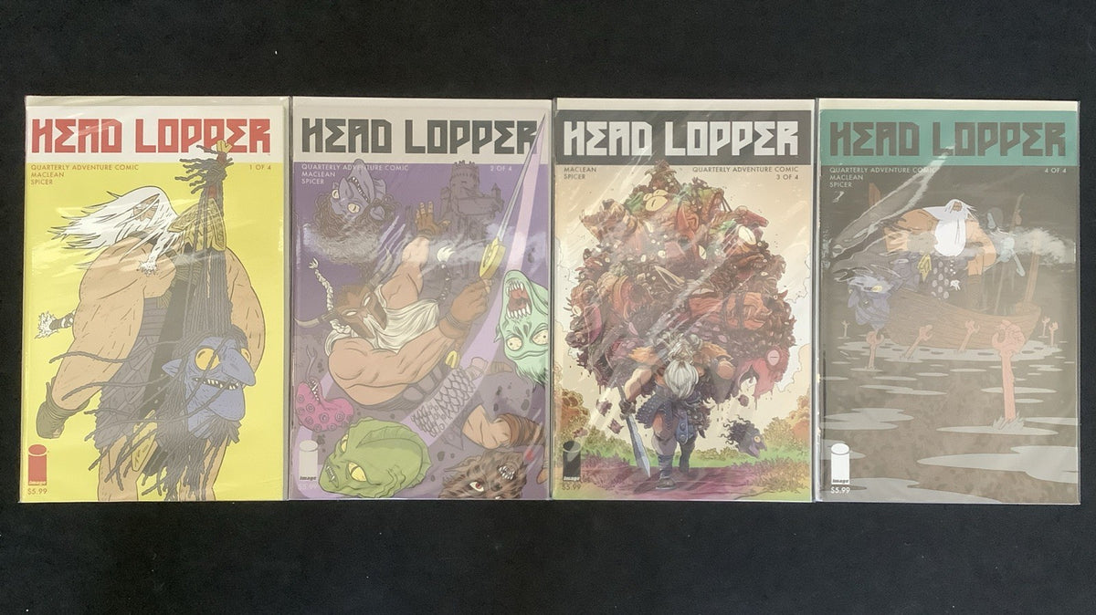 Head Lopper #1-4 Complete Comic Set, Image Comics, Andrew Maclean, 2015