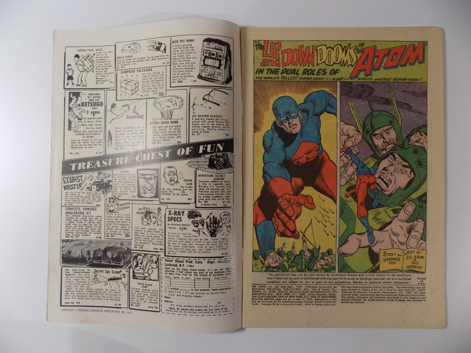 Atom #32 DC Comic September 1967 Very Good/Fine