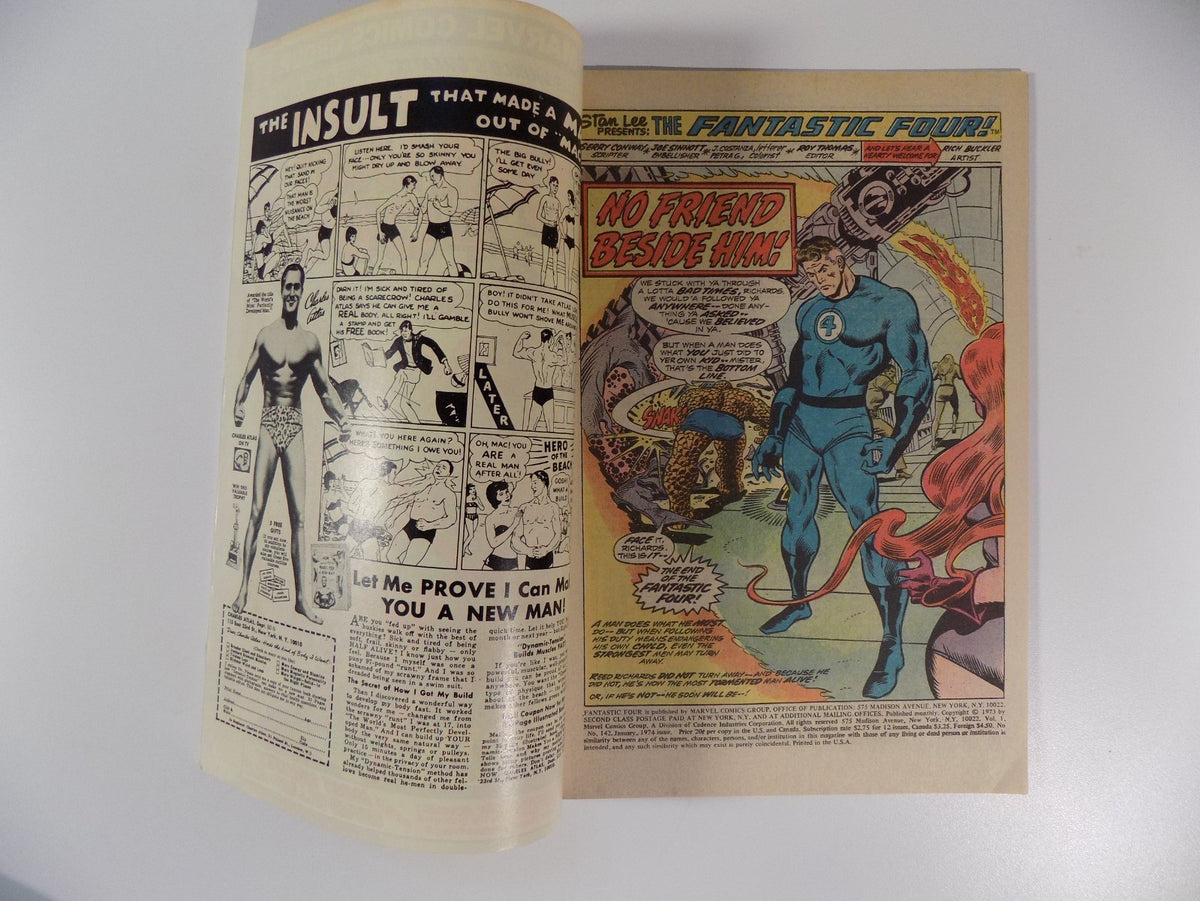 Fantastic Four #142 Marvel Comic January 1974 Very Fine