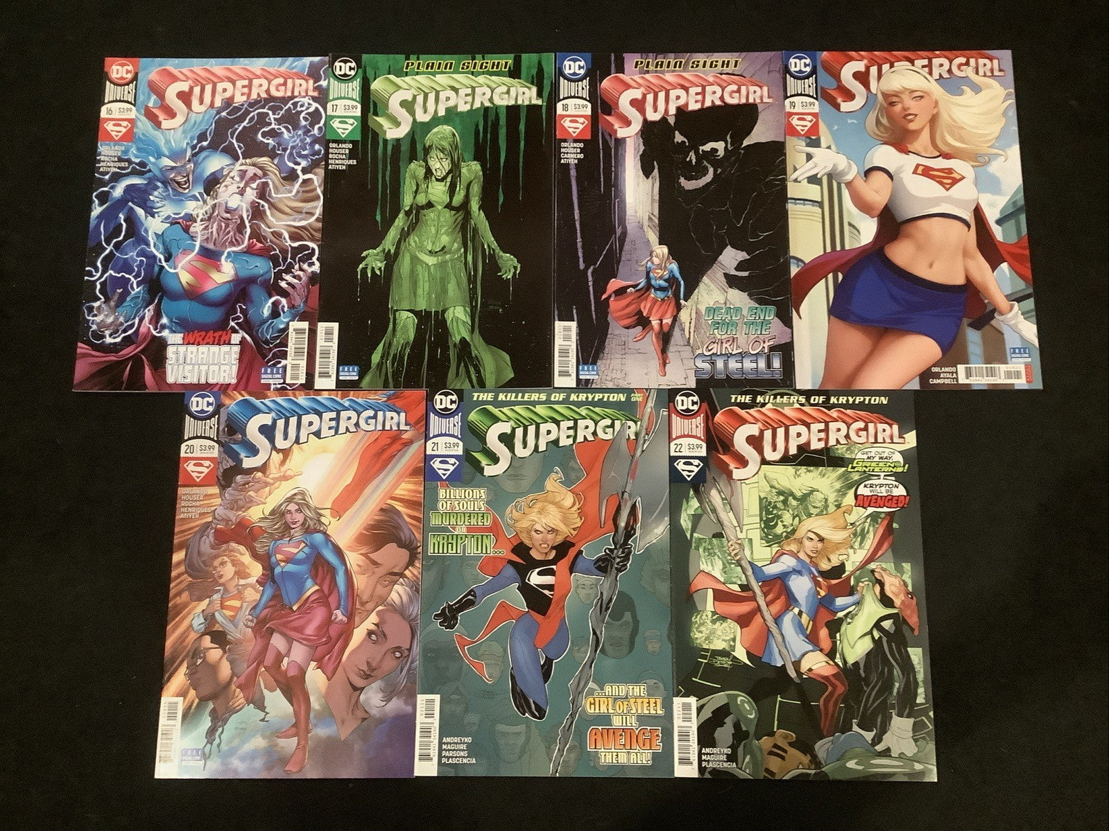 Supergirl #16-22 Comic Lot, DC Comics, Steve Orlando/Marc Andreyko, 2018