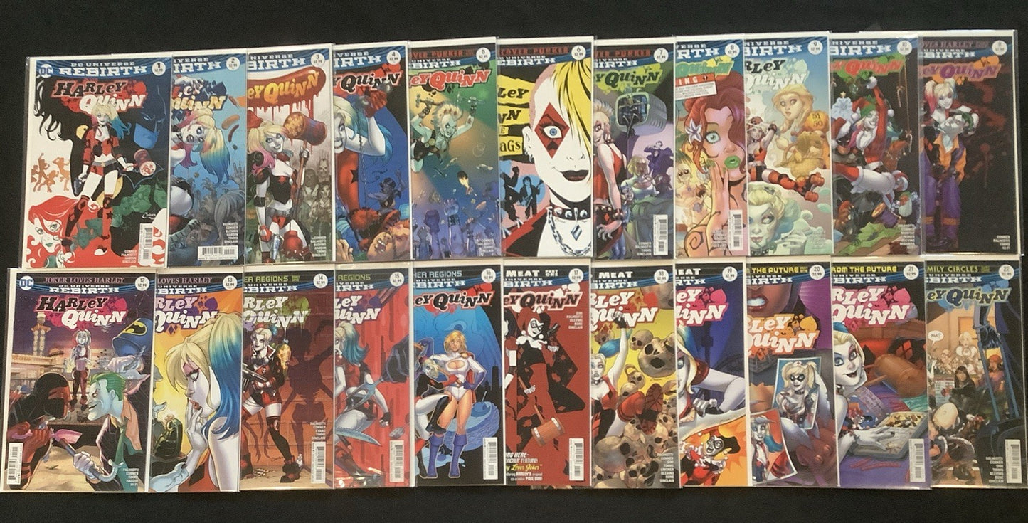 Harley Quinn #1-22 + Variant Covers Comic Lot, DC Comics, Amanda Conner, 2016