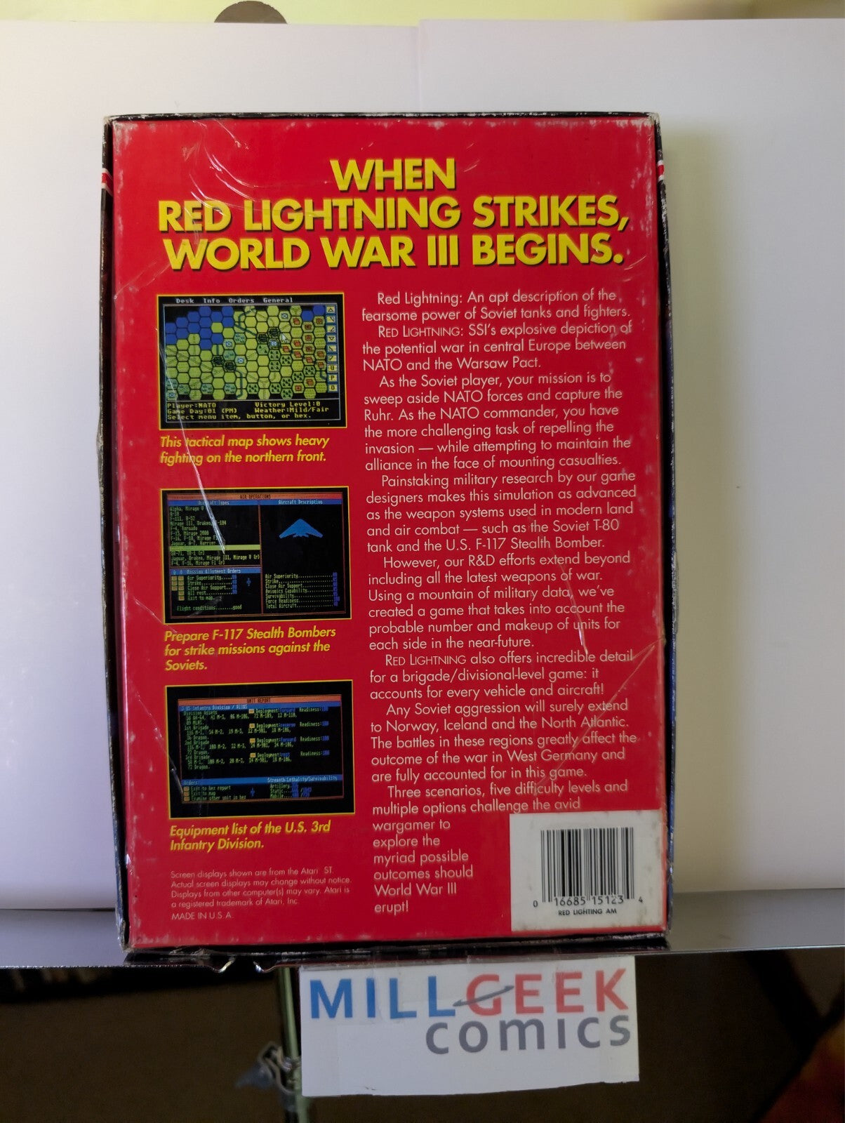 Red Lightning (Amiga 3.5") Big Box All Manuals NO DISKS -JD