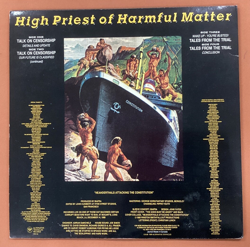 Jello Biafra, Spoken Word, LP + If Evolution Is Outlawed, CD (like New) -JD