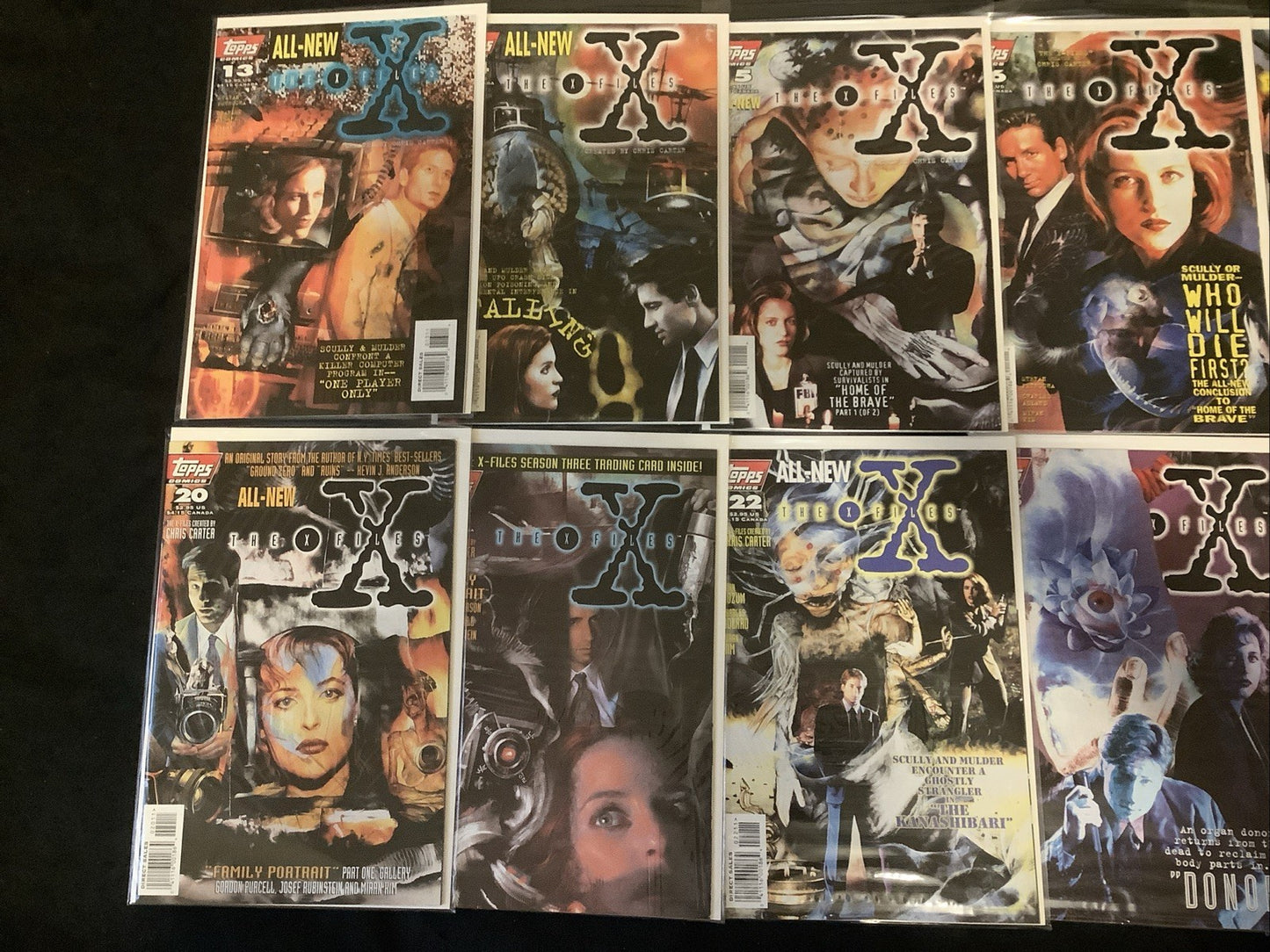 The X-Files #0-24 + Annuals #1-2 Comic Lot, Topps, #1 Numbered Variant, See Pics