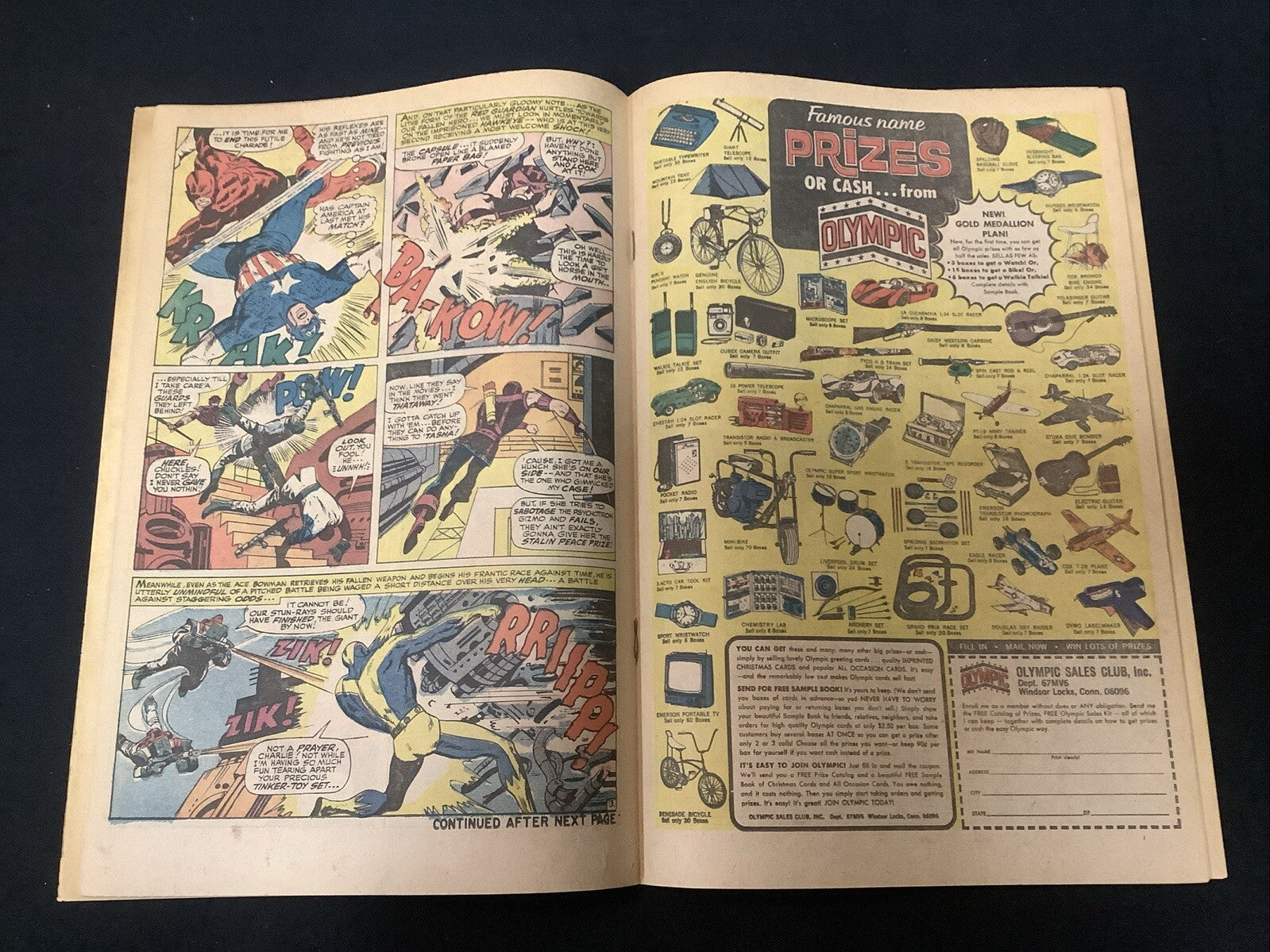 Avengers #44 (Marvel Comics 1967) VG/F (5.0)  Cover Detached Top Staple