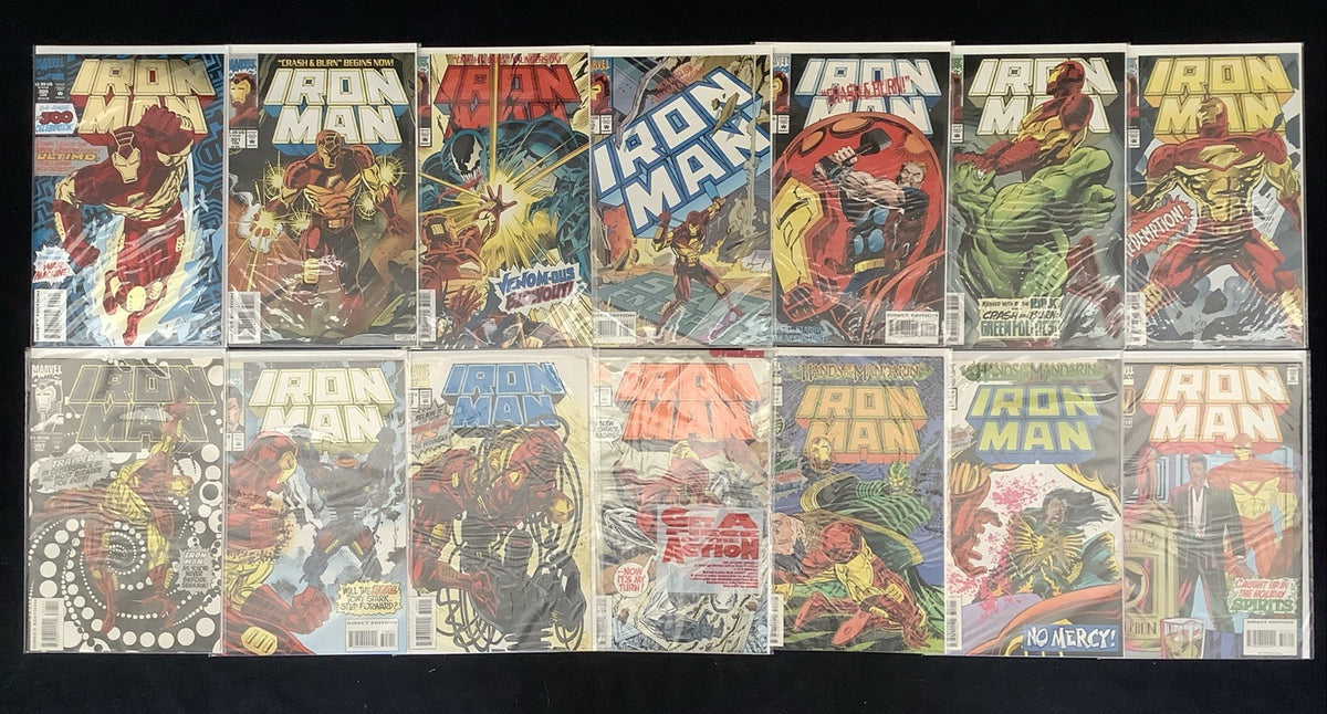 Iron Man #285-313 Comic Lot, Marvel, 1st App Hulkbuster Armor + Iron Legion