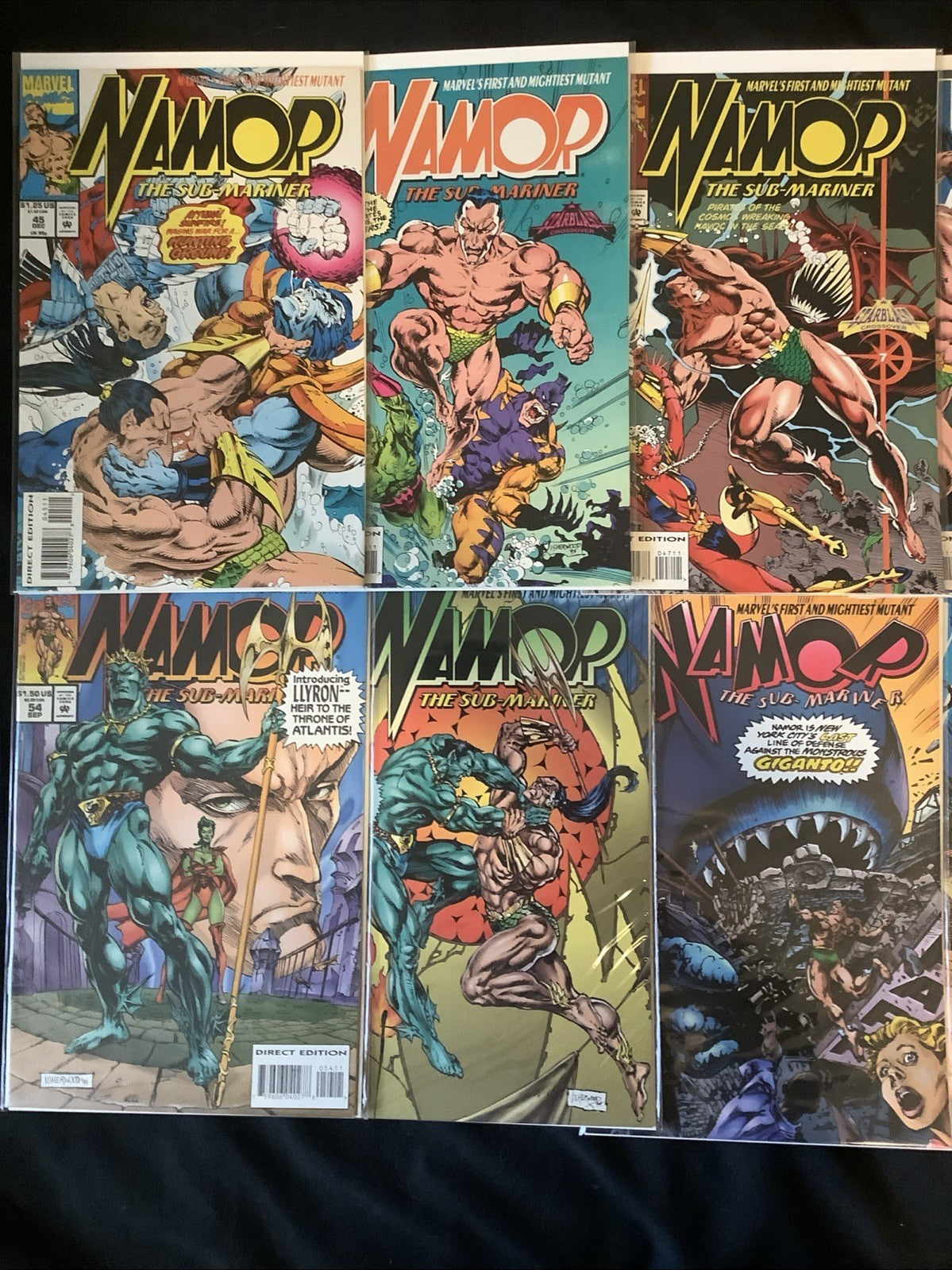 Namor, the Sub-Mariner #1-62 + Annuals #1-3 Comic Lot, Marvel, John Byrne, 1990