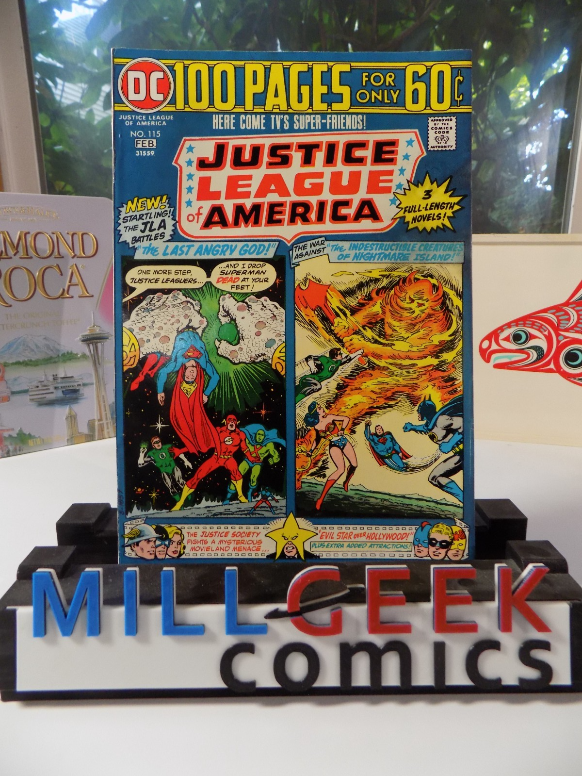 Justice League of America #115 DC Comic February 1975 Fine/Very Fine