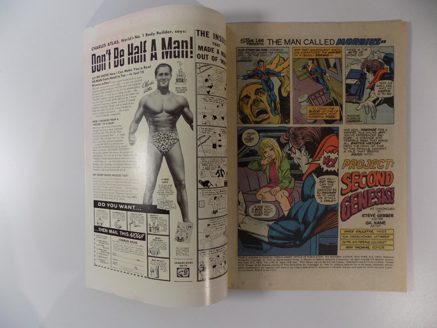 Adventure Into Fear #21 Marvel Comic April 1974 Very Fine