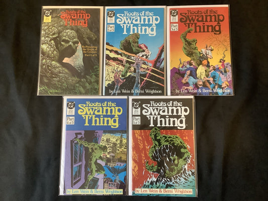 Roots of the Swamp Thing #1-5 Complete Comic Set, DC, Len Wein/Bernie Wrightson