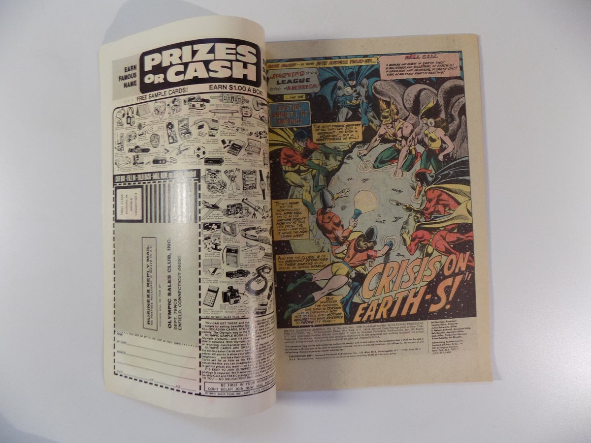 Justice League of America #136 DC Comic November 1976 Very Fine