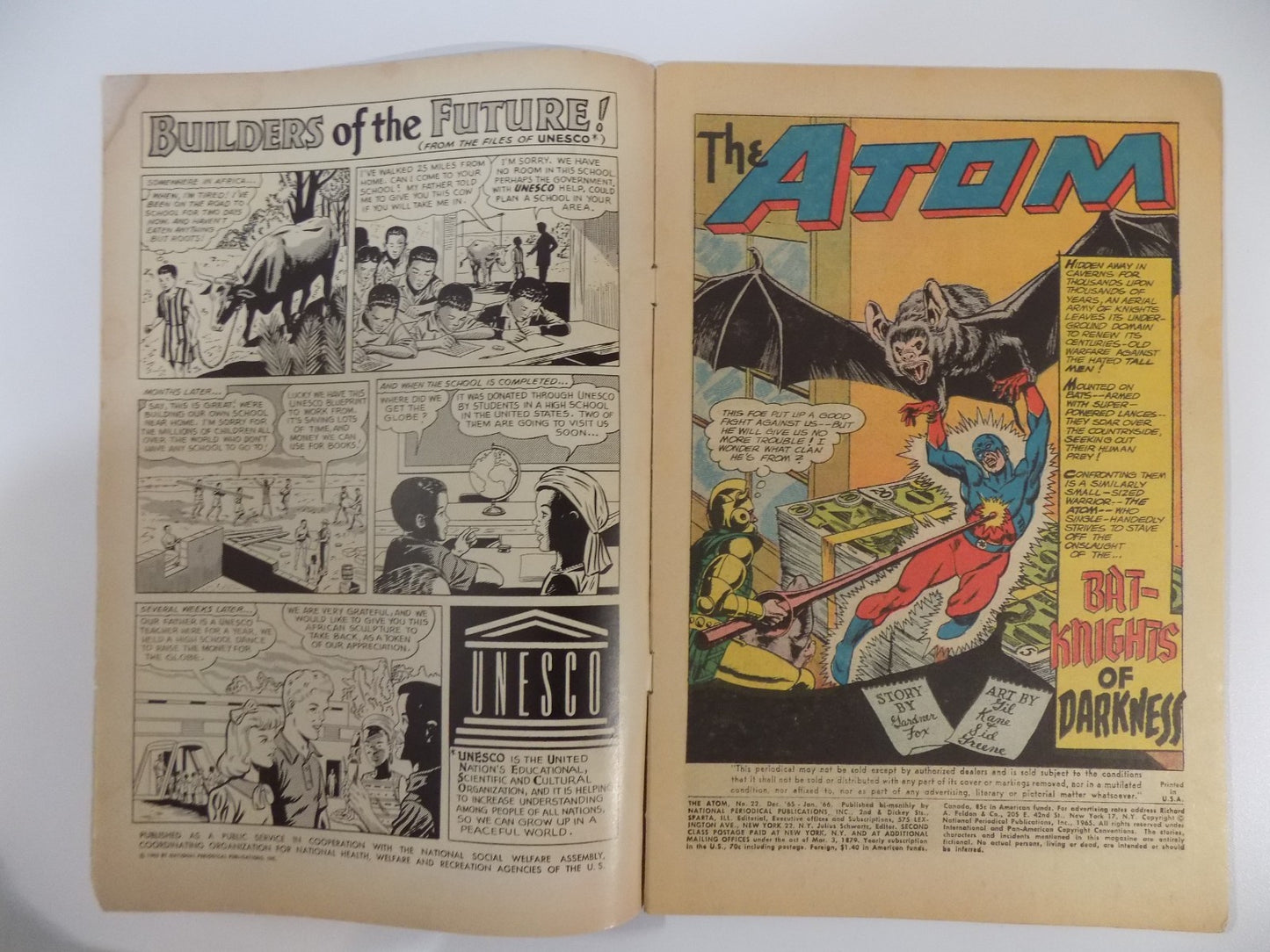 Atom #22 DC Comic January 1966 Very Good/Fine