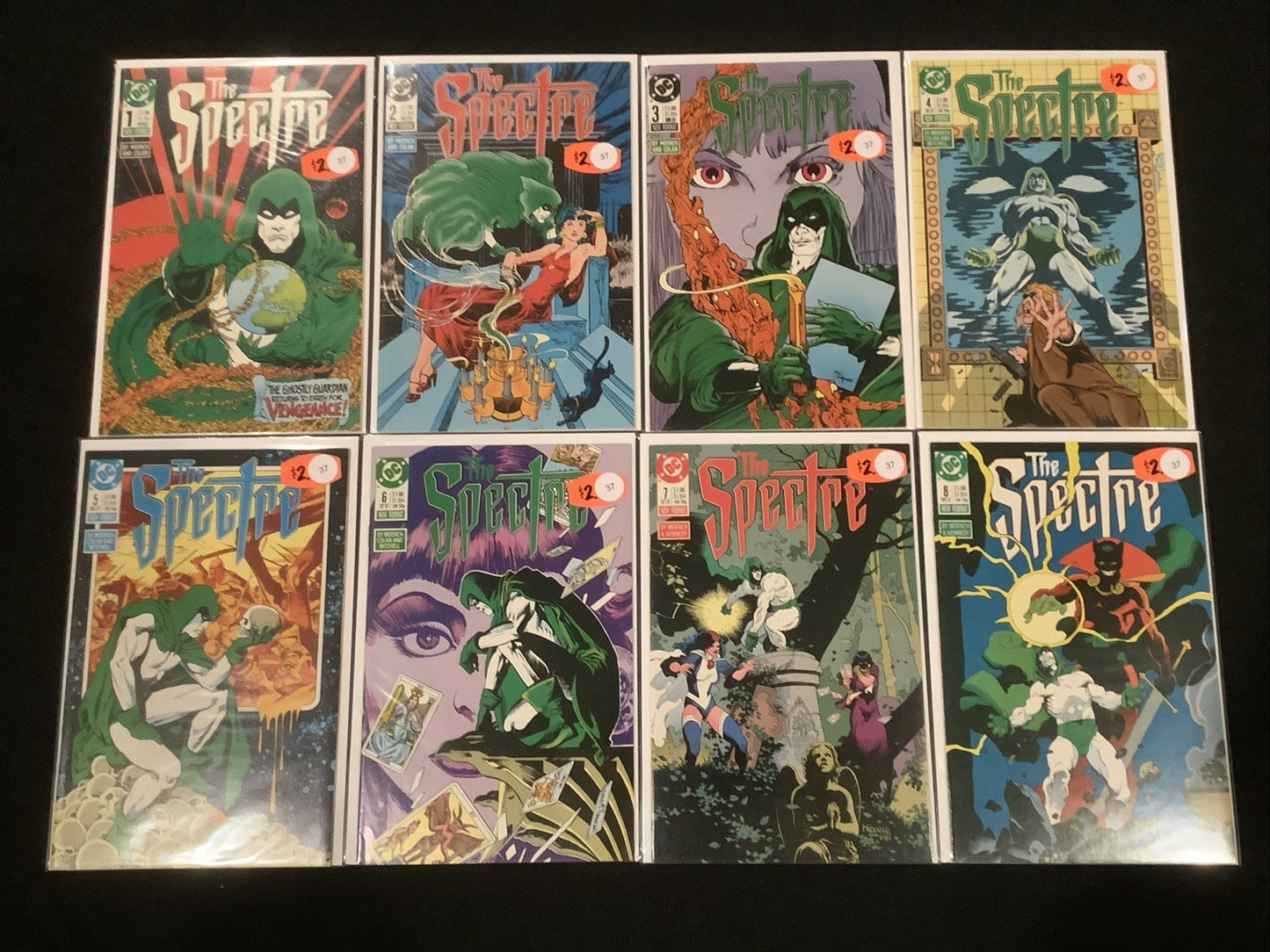 The Spectre #1-8 Comic Lot, DC Comics, Moench/Kennedy/Mignola, 1987