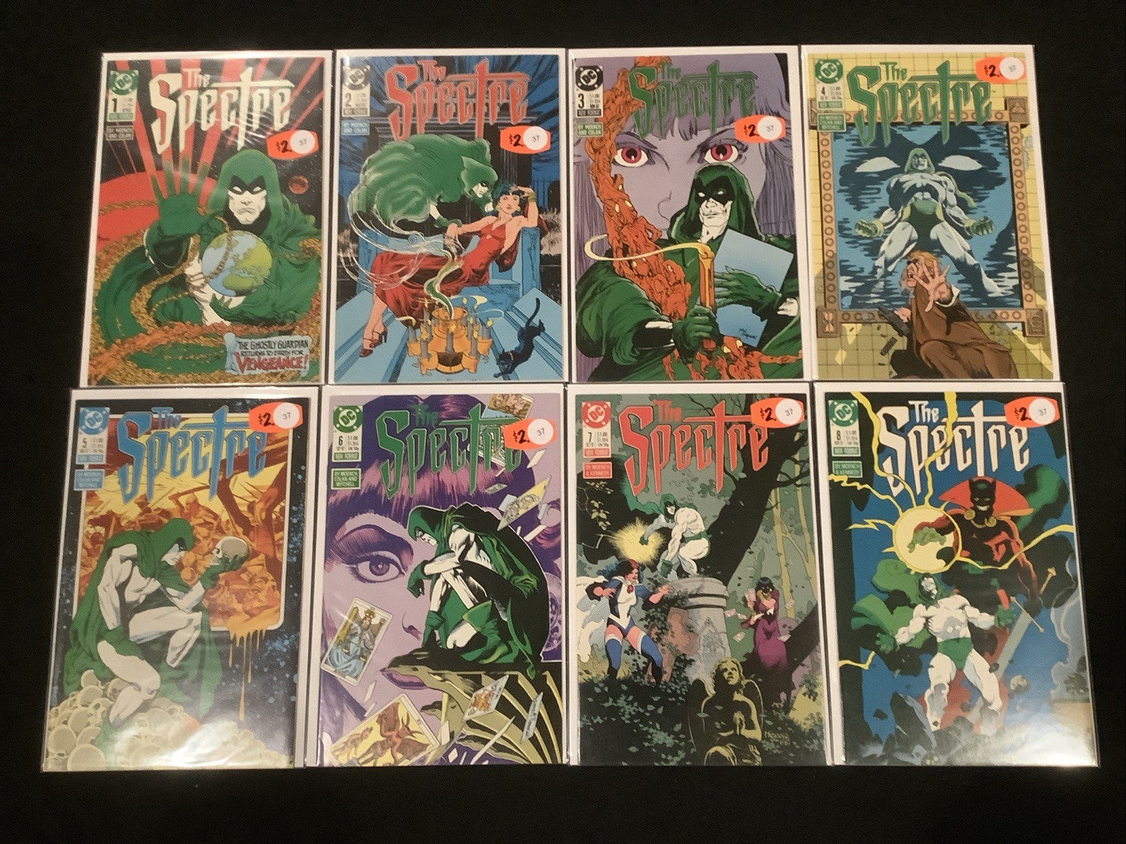 The Spectre #1-8 Comic Lot, DC Comics, Moench/Kennedy/Mignola, 1987