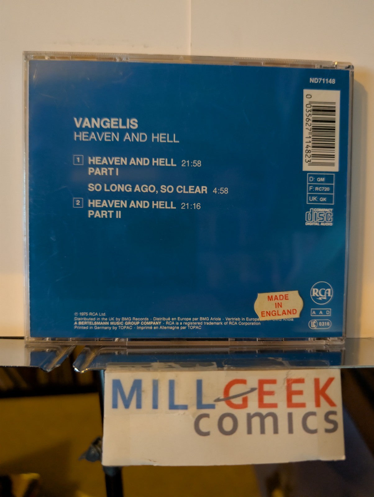 Vangelis 2 CD Lot (Heaven and Hell, Reprise 1990-1999) -JD