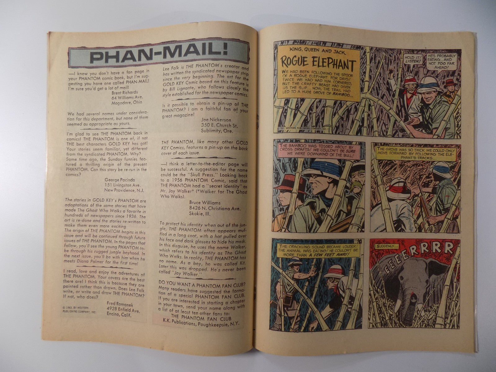 Phantom #5 Gold Key Comic November 1963 Fine+