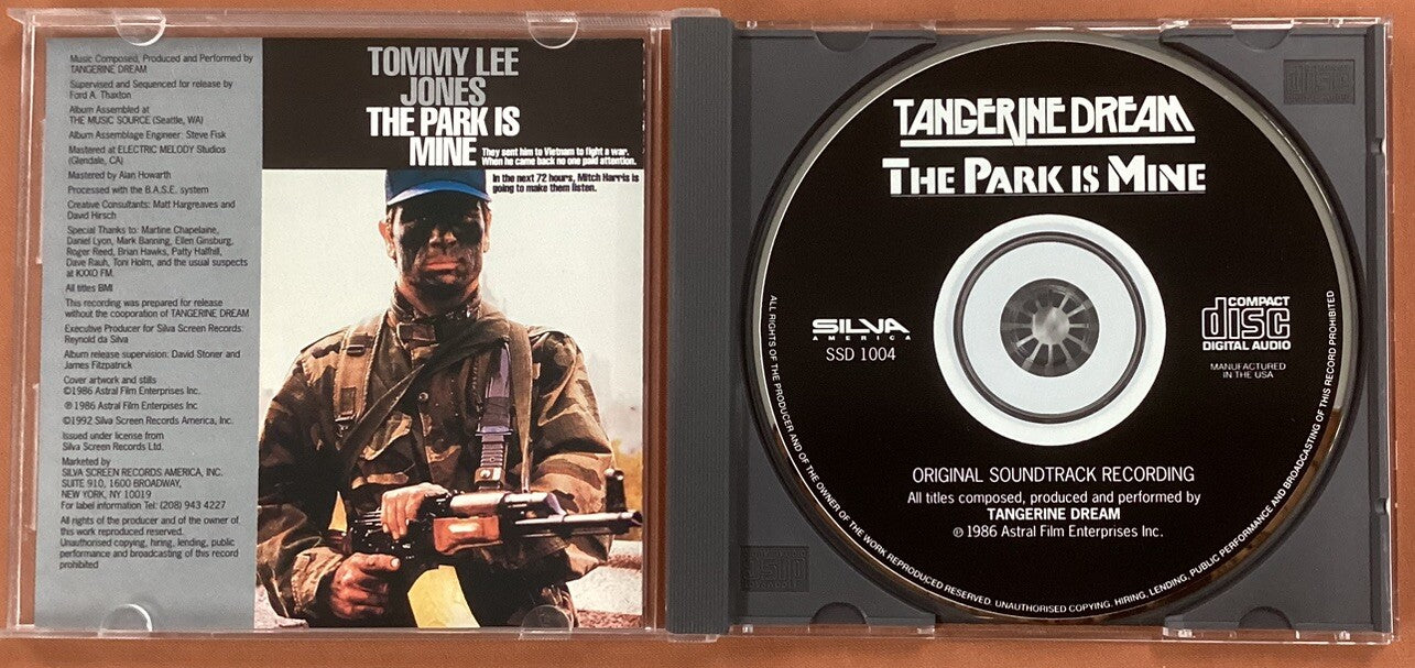 TANGERINE DREAM - The Park Is Mine (Silva Screen #SSD 1004, Like New) -JD