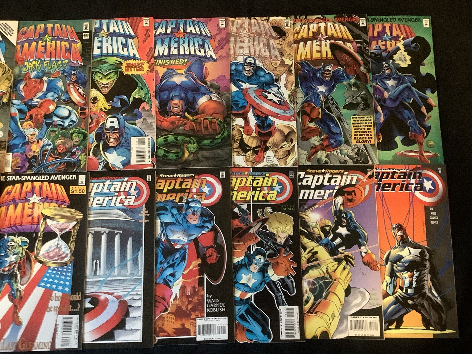 Captain America #431-444 Comic Lot, Marvel, Mark Waid, 1st App Free Spirit, 1994