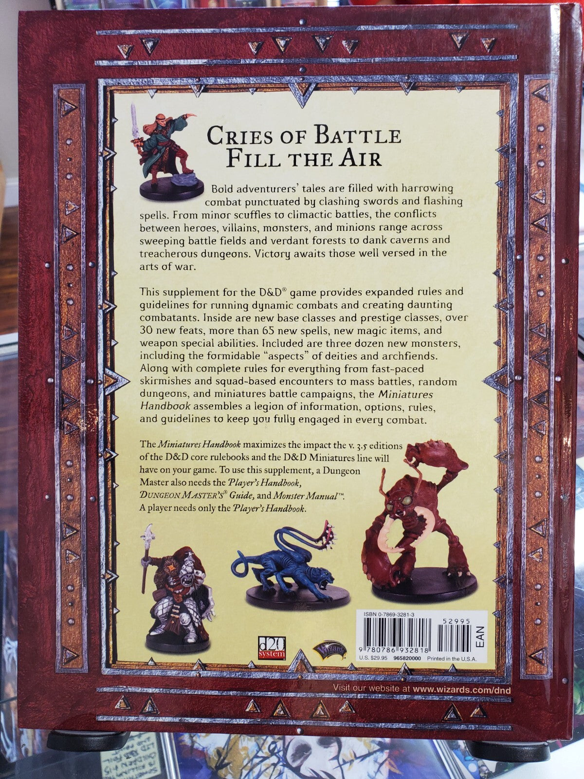 Dungeons & Dragons Miniatures Handbook Supplement d20 WoTC TSR 965820000