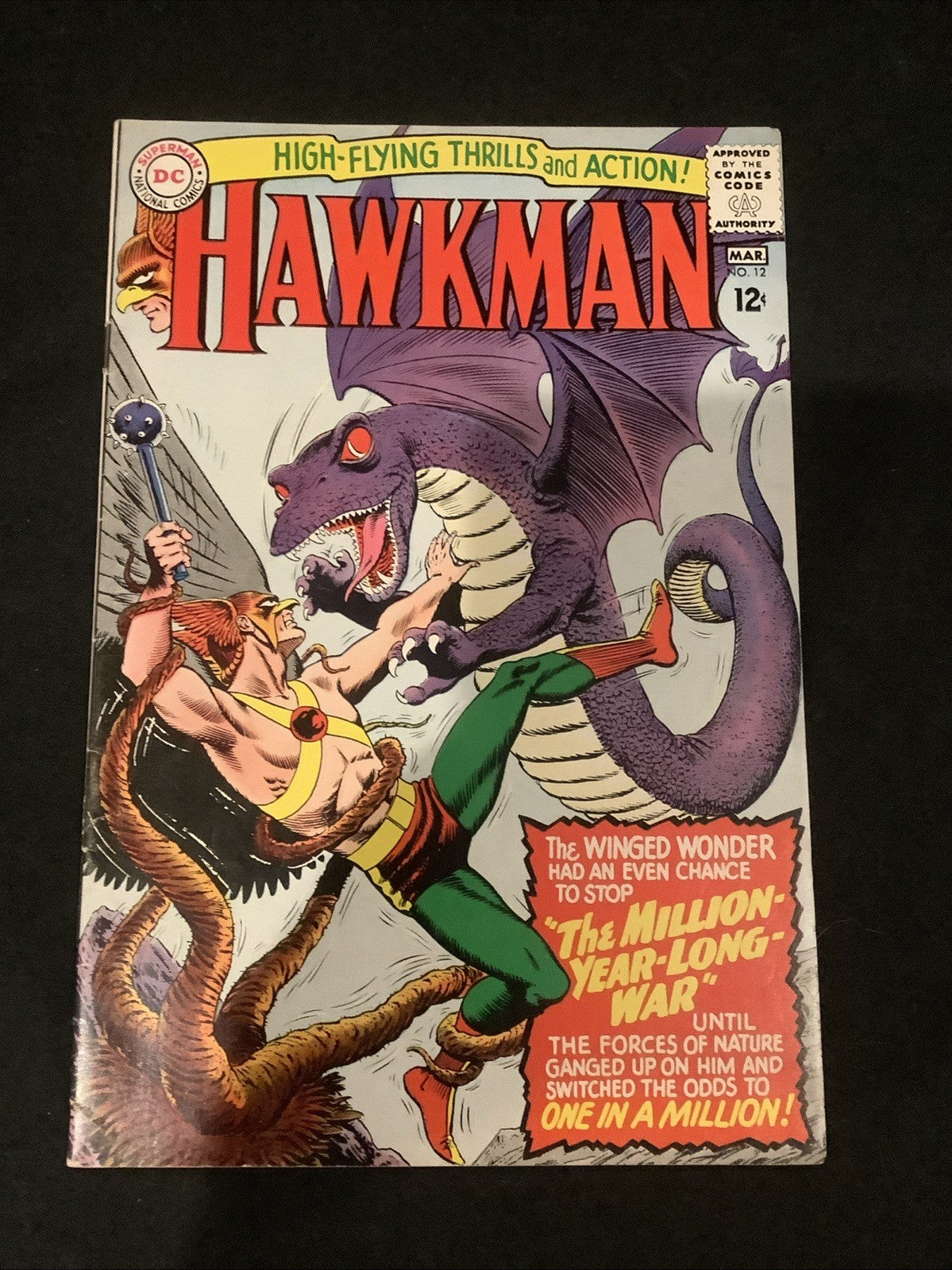 Hawkman #12 (DC Comics February-March 1966) VF (8.0) Murphy Anderson