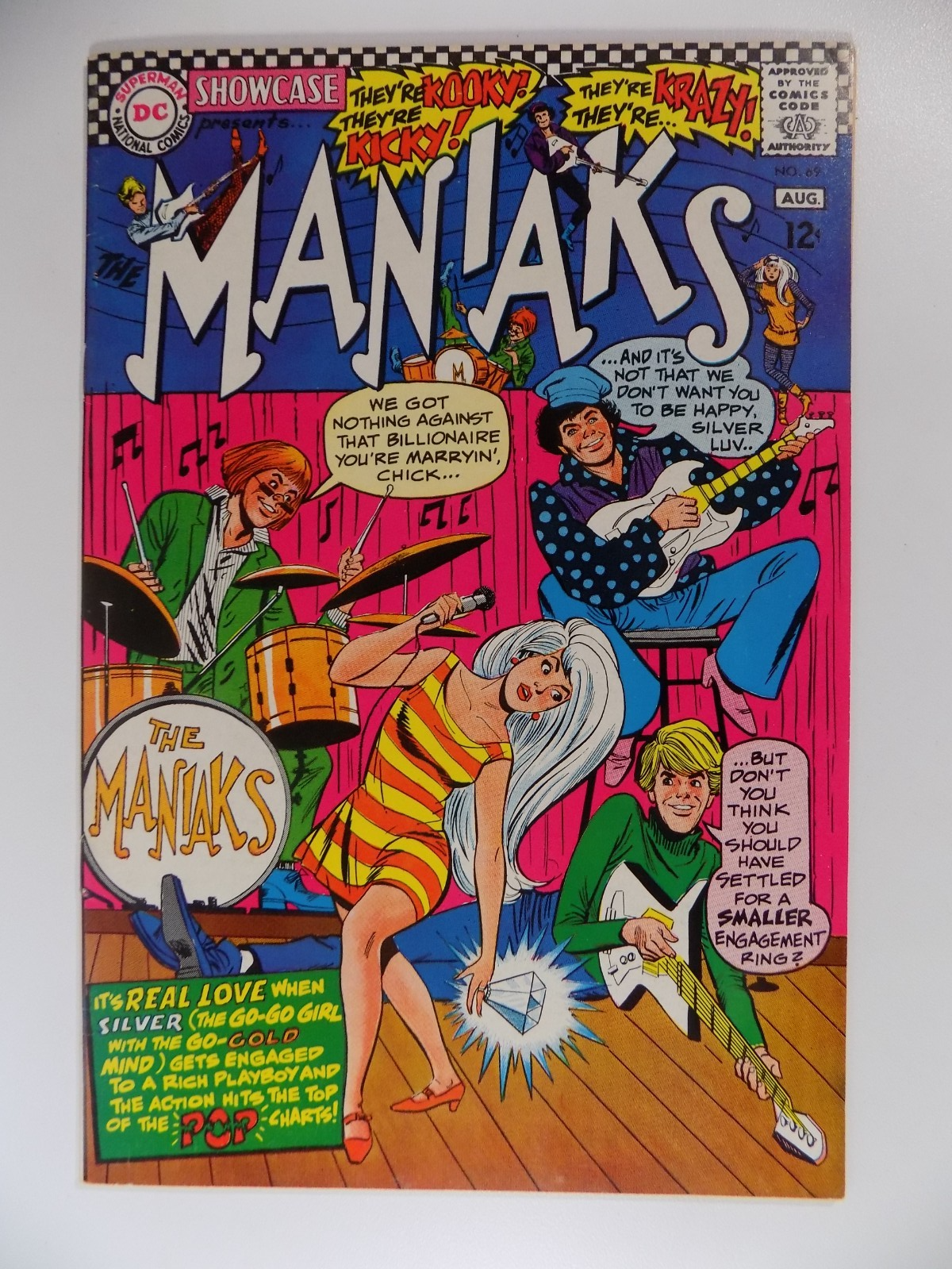 Showcase #69 The Maniaks DC Comic August 1967 Very Fine+