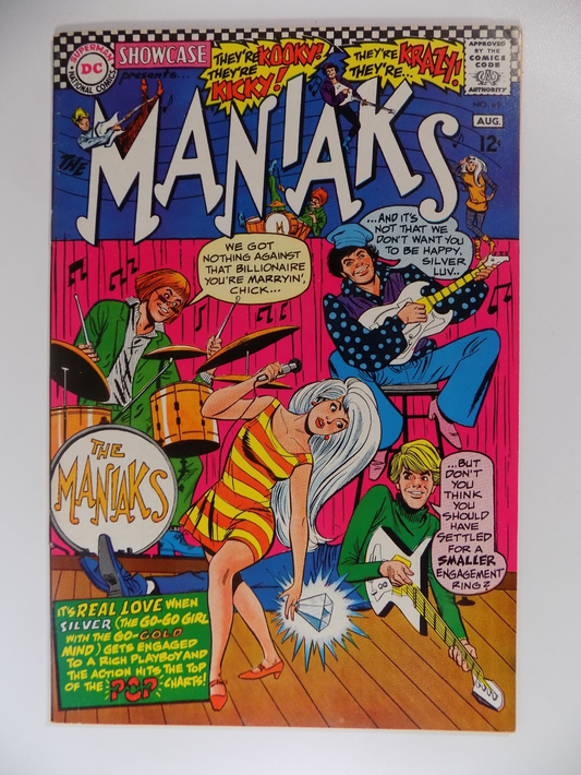 Showcase #69 The Maniaks DC Comic August 1967 Very Fine+