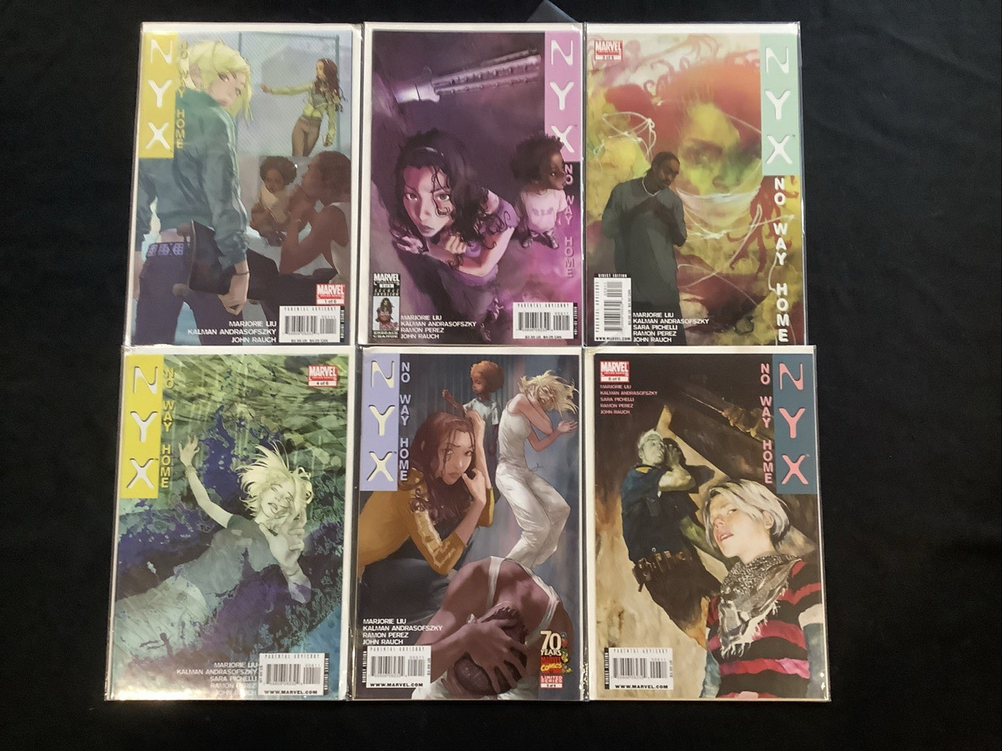 Nyx No Way Home #1-6 Complete Comic Set, Marvel Comics, Marjorie Liu, 2008
