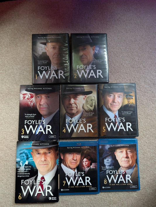 Foyle's War, Complete Set Volume 1-8, (DVD & Blu-Ray) -JD