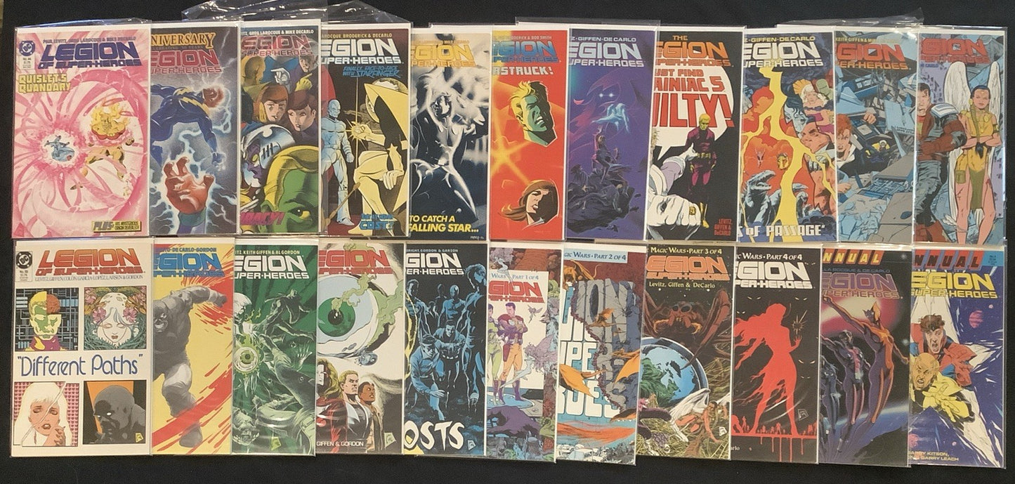 Legion of Super-Heroes #22-63 + Annuals #3-4 Comic Lot, DC Comics, Levitz/Giffen