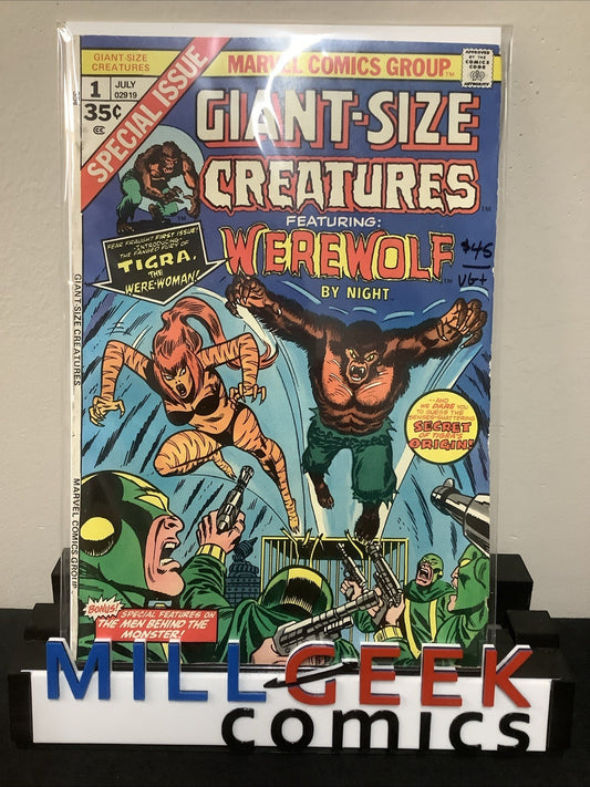 Giant-Size Creatures #1 (1974) VG+ (4.5) 1st App Tigra (Greer Grant Nelson)