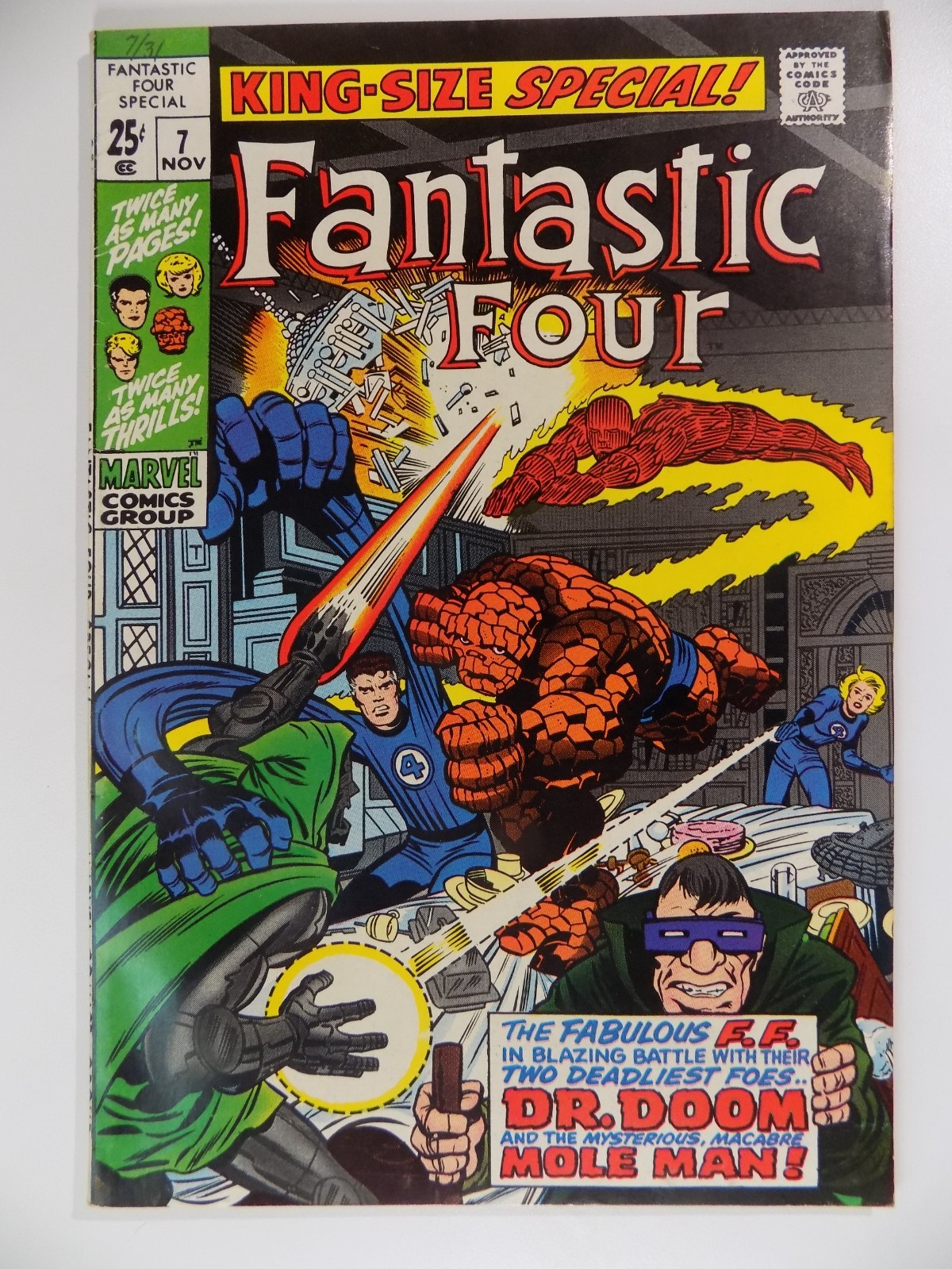 Fantastic Four King-Sized Special! #7 Marvel Comic November 1969 Very Fine-