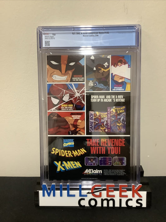 G.I. Joe, A Real American Hero #145, CGC Graded 9.6, White Pages, Larry Hama