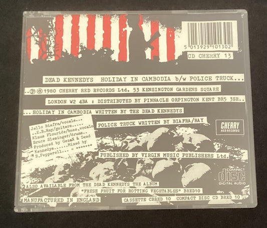 DEAD KENNEDYS-Holiday In Cambodia /Police Truck (CD, Single Import, Like New)-JD