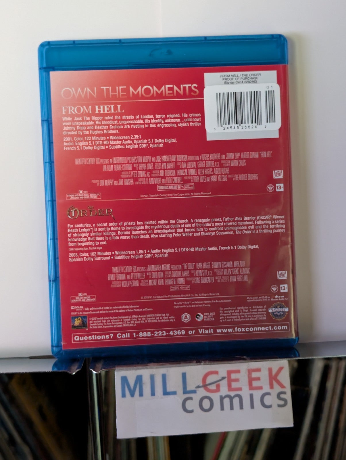 From Hell / The Order, 2 Movie Collection (Blu Ray) -JD