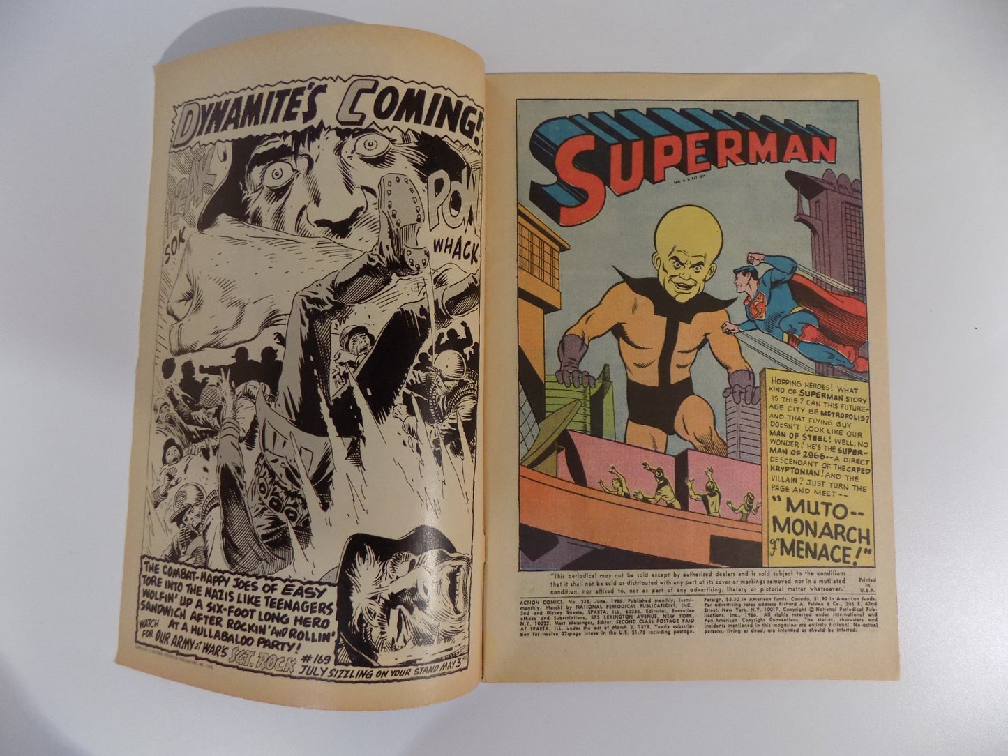 Action #338 DC Comic June 1966 Fine-