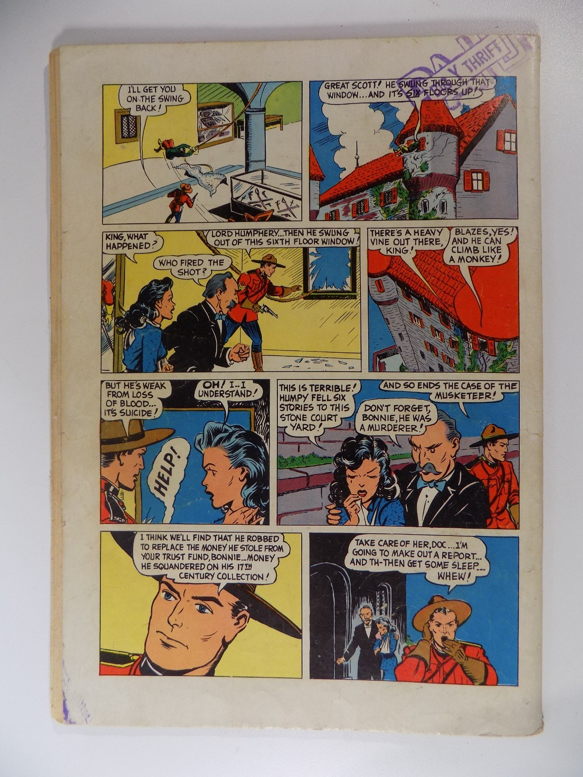 King of the Royal Mounties (Zane Grey's) Four Color #310 Dell Comic 1950 Fine