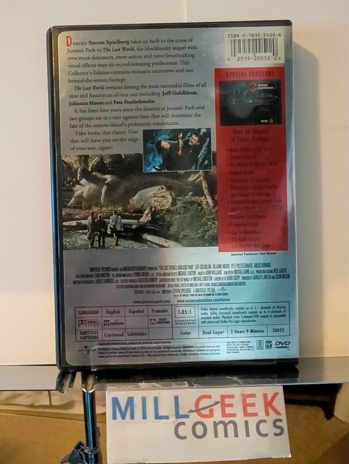 Jurassic Park / The Lost World, 2 Movie Set Collector's Ed (DVD) Like New -JD