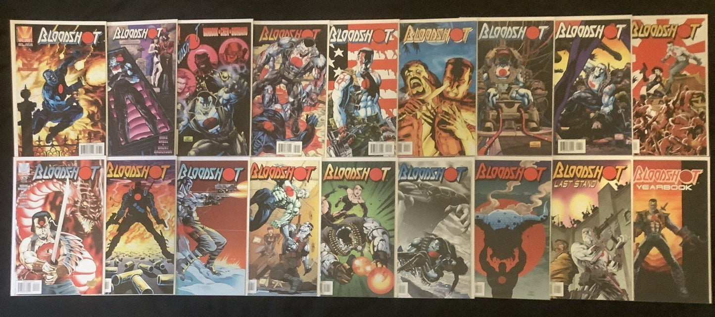 Bloodshot #0-51 + Yearbook + Last Stand Complete Comic Set, Valiant, 1993