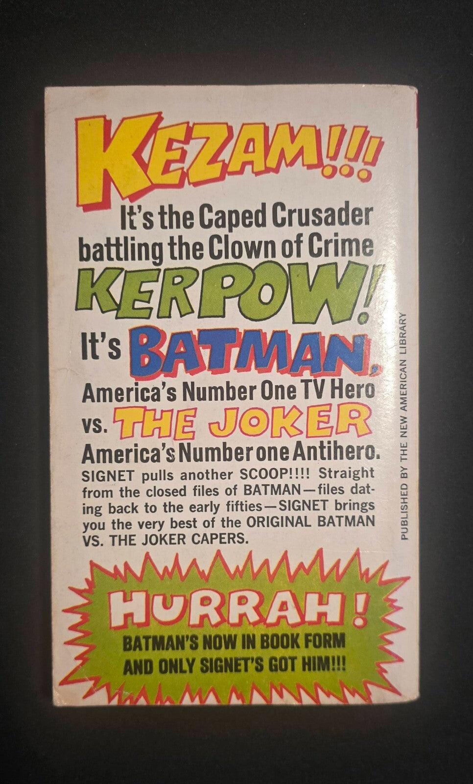 Batman Vs. the Joker No.3 (1st Ed Signet Book Paperback May 1966)