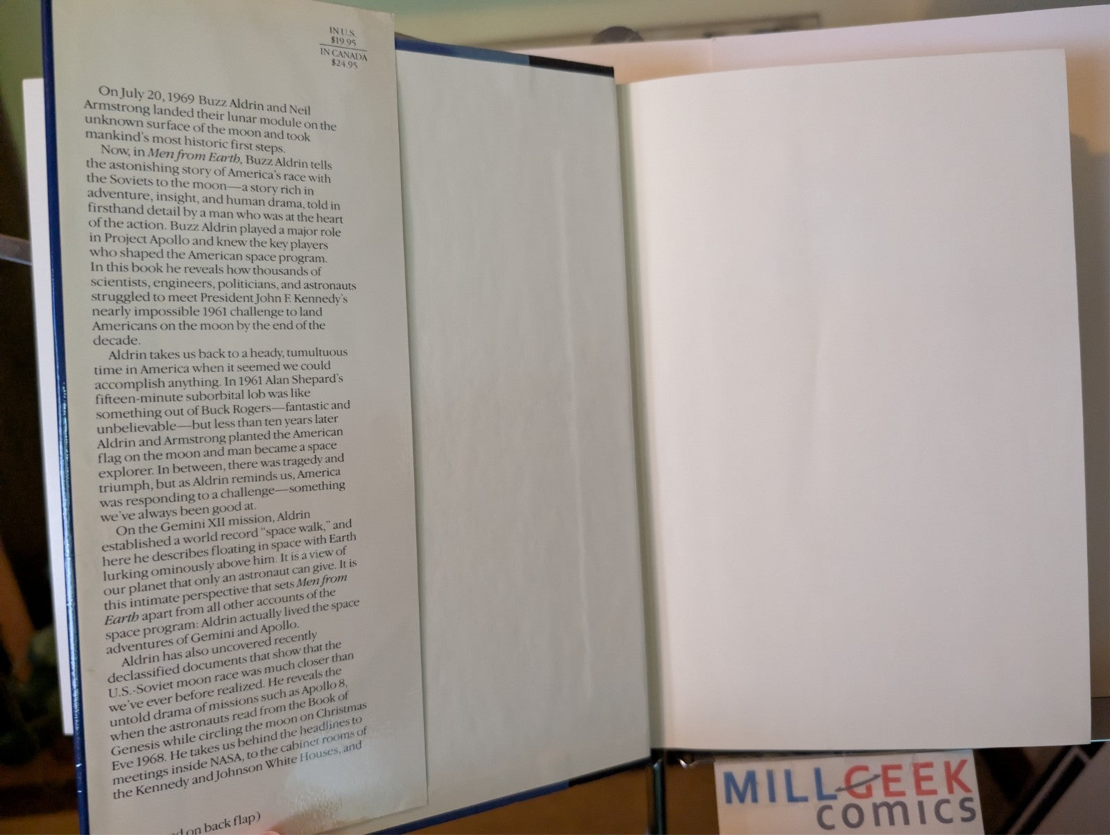 Men From Earth, Buzz Aldrin, Hardcover with Jacket, 1st Edition -JD